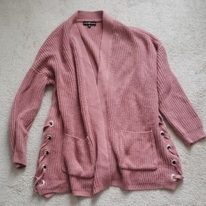 Pink chunky cardigan